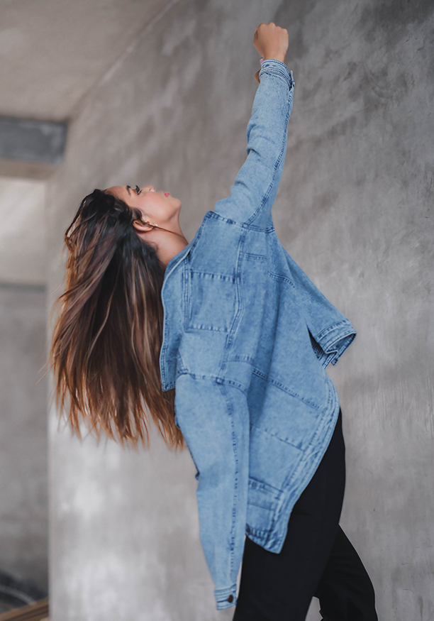 LONG SLEEVE ACID WASH JACKET